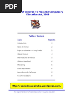 Right To Education Act 2009