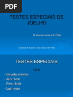 Testes Especiais de Joelho