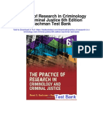 Practice of Research in Criminology and Criminal Justice 6th Edition Bachman Test Bank