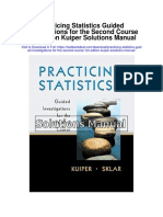 Practicing Statistics Guided Investigations For The Second Course 1st Edition Kuiper Solutions Manual