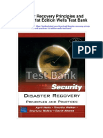 Disaster Recovery Principles and Practices 1st Edition Wells Test Bank