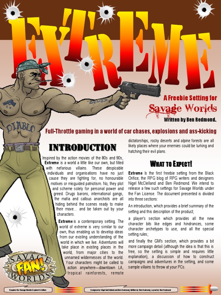 Savage Worlds - Extreme | PDF