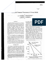 Threshold Pressure Phenomena in Porous Media1986