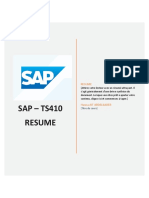 SAP - TS410 - Resume