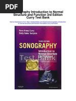 Sonography Introduction To Normal Structure and Function 3rd Edition Curry Test Bank