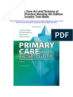 Primary Care Art and Science of Advanced Practice Nursing 4th Edition Dunphy Test Bank