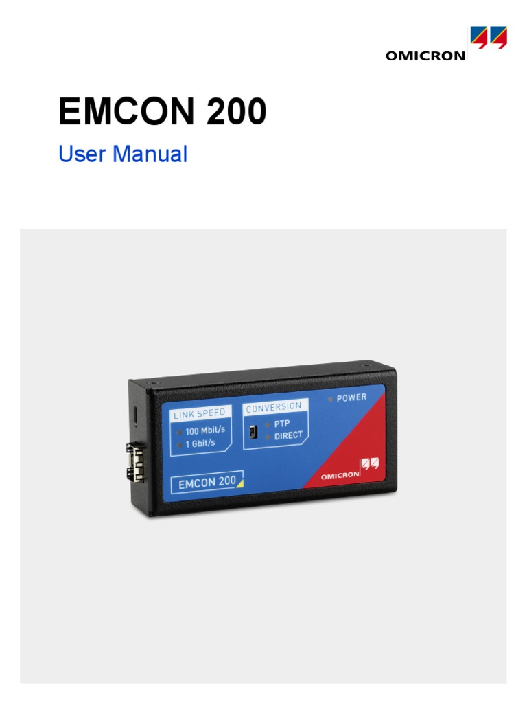 EMCON200 | PDF | Computer Network | Ethernet