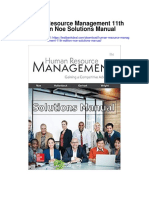 Human Resource Management 11th Edition Noe Solutions Manual