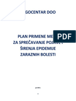 Plan Primene Mera Za Sprečavanje Pojave I Širenja Epidemija Zaraznih Bolesti