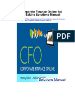 New Corporate Finance Online 1st Edition Eakins Solutions Manual