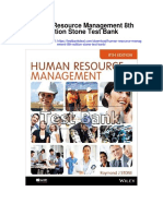 Human Resource Management 8th Edition Stone Test Bank