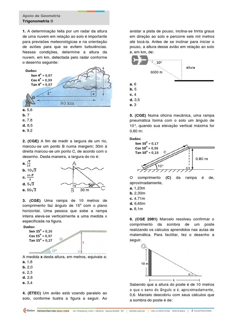 17 Geometria Trigonometria B | PDF