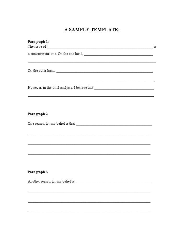A Sample Template | PDF