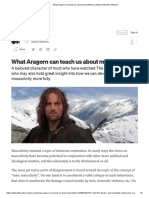 What Aragorn Can Teach Us About Masculinity - by Edward Marotis - Medium