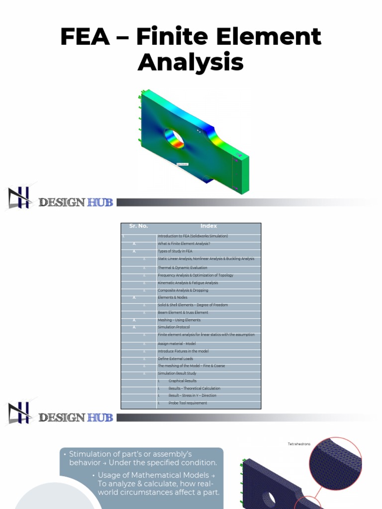FEA - Finite Element Analysis | PDF | Finite Element Method | Yield ...