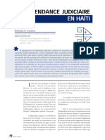 L'Indépendance Judiciaire en Haïti - Bernard H. Gousse