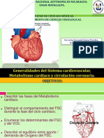 1 - Generalidades Del Sistema Cardiovascular, Metabolismo Cardíaco y Circulación Coronaria.