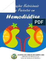 Livreto de Orientação Nutricional para Pacientes IRC - Tratamento DIALÍTICO