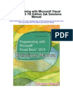 Programming With Microsoft Visual Basic 2015 7th Edition Zak Solutions Manual