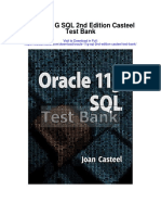 Oracle 11g SQL 2nd Edition Casteel Test Bank