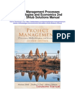 Project Management Processes Methodologies and Economics 2nd Edition Shtub Solutions Manual