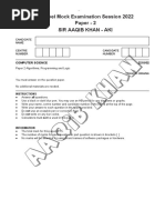 O'Level Mock Workshop Paper-2