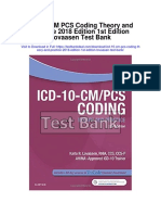 Icd 10 CM Pcs Coding Theory and Practice 2018 Edition 1st Edition Lovaasen Test Bank