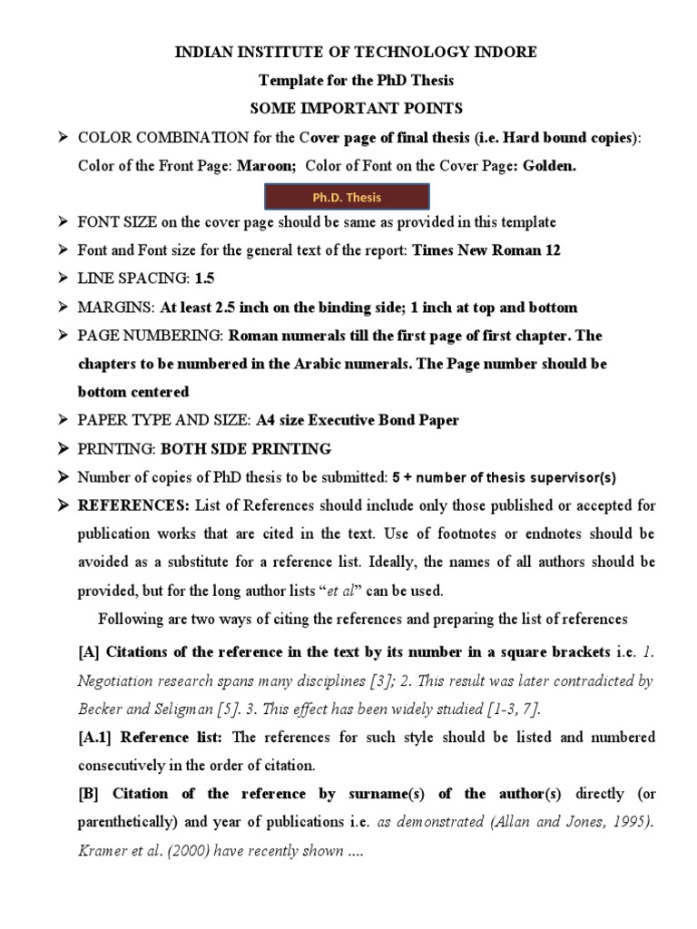 Template For Ph D Thesis Pdf Thesis Doctor Of Philosophy