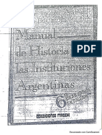 Manual de Historia de Las Instituciones Argentinas-Anzoátegui y Martiré