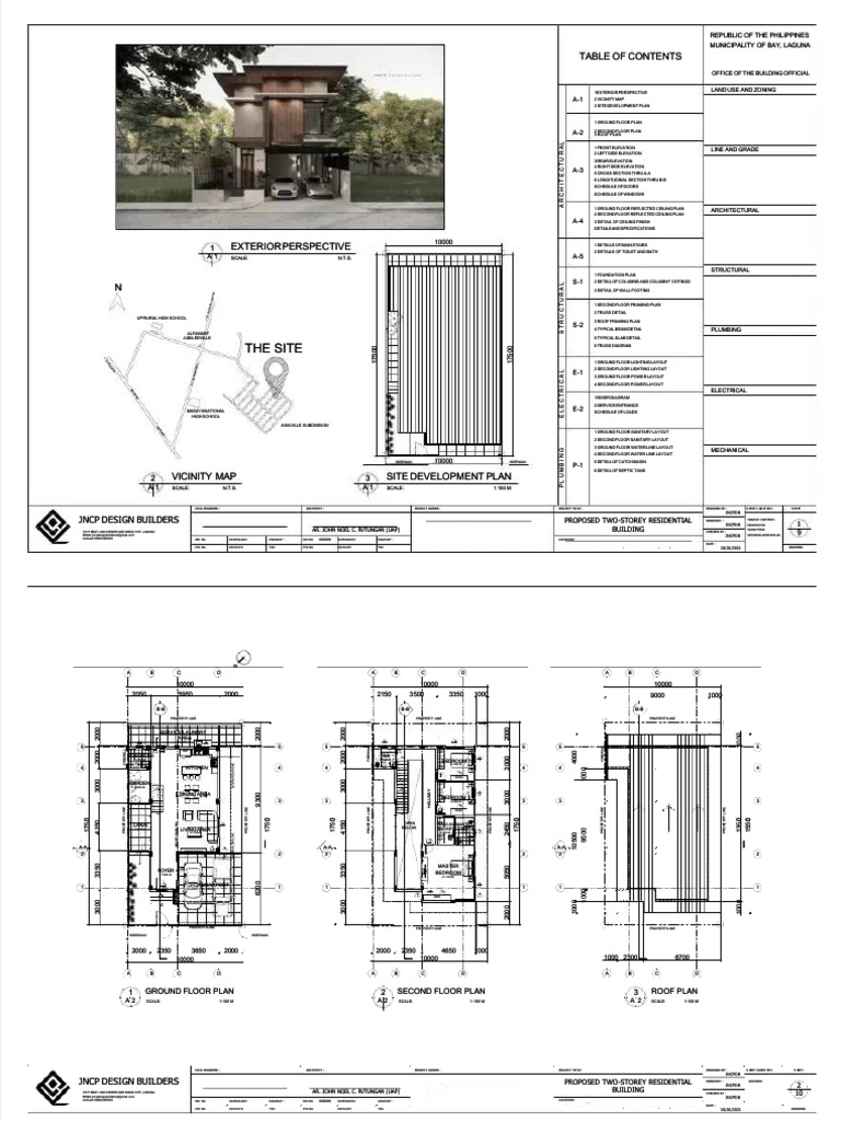 Pdf approved 2 storey residential compress pdf pedestrian