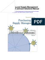 Purchasing and Supply Management 14th Edition Johnson Solutions Manual