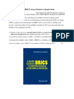ALMEIDA, Paulo Roberto de - BRIC - BRICS - Da Pré-Historia A Situação Atual