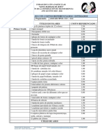 Lista de Útiles y Recursos Didácticos de 'Primer Grado