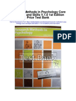 Research Methods in Psychology Core Concepts and Skills V 1 0 1st Edition Price Test Bank
