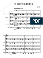 DON'T STOP BELIEVING - Score and parts
