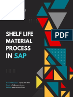 Shelf Life Material Process (SLED) in SAP