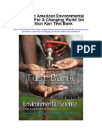 Scientific American Environmental Science For A Changing World 3rd Edition Karr Test Bank