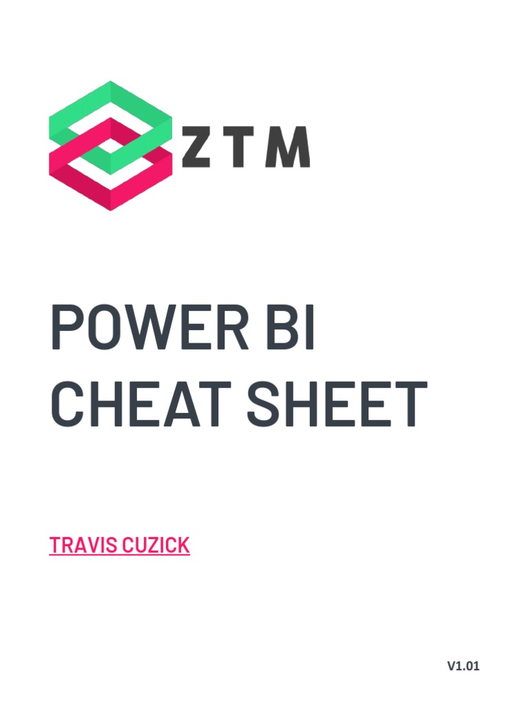 PowerBI Cheatsheet Zero To Mastery V1.01 | PDF