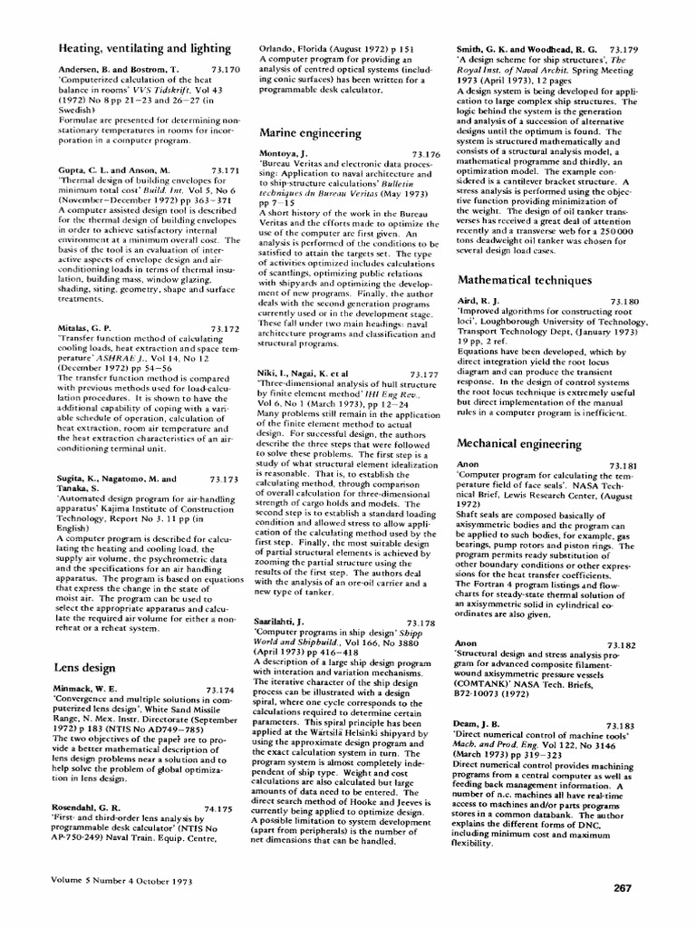 Transfer Function Method of Calculating Cooling Loads Heat Extra 1973 ...