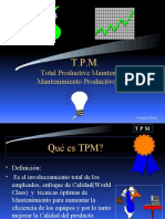 Total Productive Maintenance Mantenimiento Productivo Total: Fernando Flores