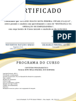 Certificado Opr de Máquinas