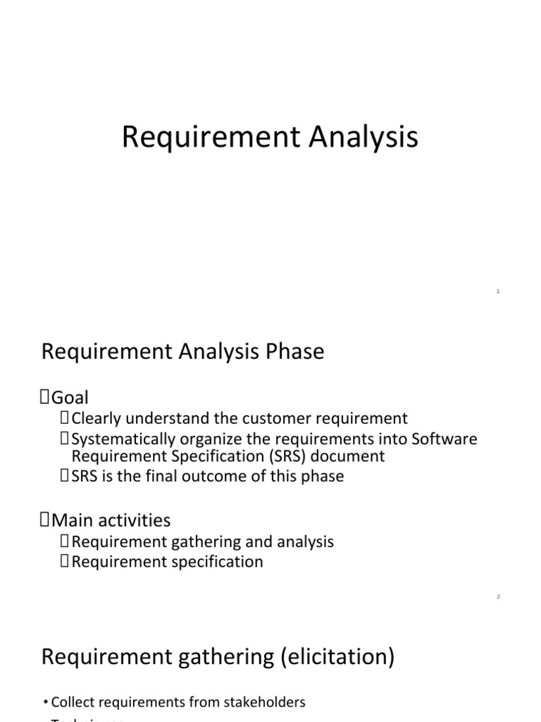 Requirement analysis pdf applied mathematics computer science