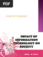 Impact of Information Technology On Society