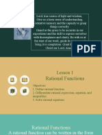 Q2 - 01 Lesson - Rational Functions (Solving Rational Equations)