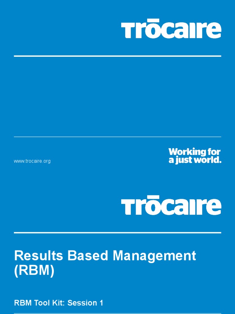 Results Based Management Training Guide | PDF | Risk