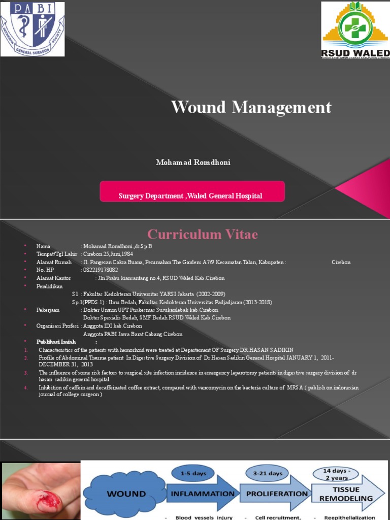 Wound Management PDF Clinical Medicine Medical Specialties