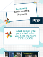 Lecture #3 Understanding Typhoons