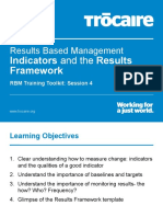 RBM Toolkit - Session 4 - Indicators & RF