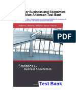 Statistics For Business and Economics 13th Edition Anderson Test Bank