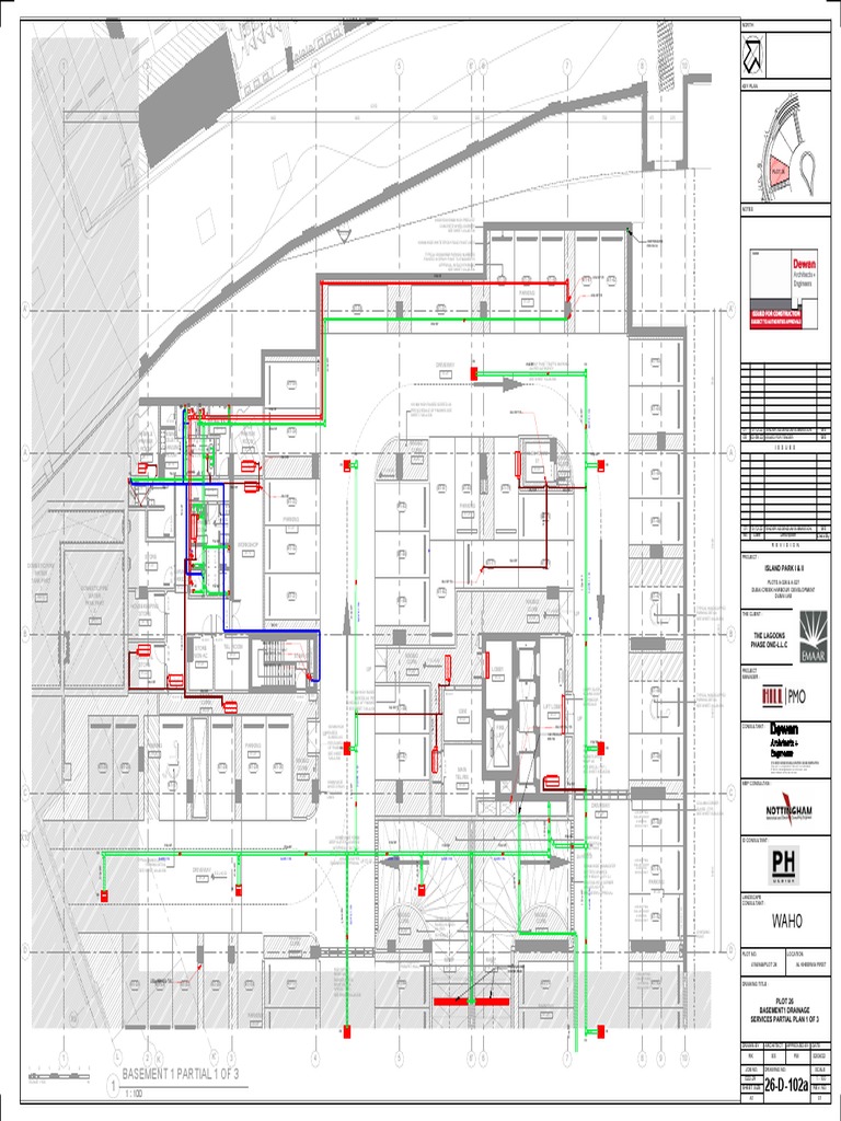 26-D-102a - Basement 1 Floor Plan 1 of 3 | PDF | Materials ...